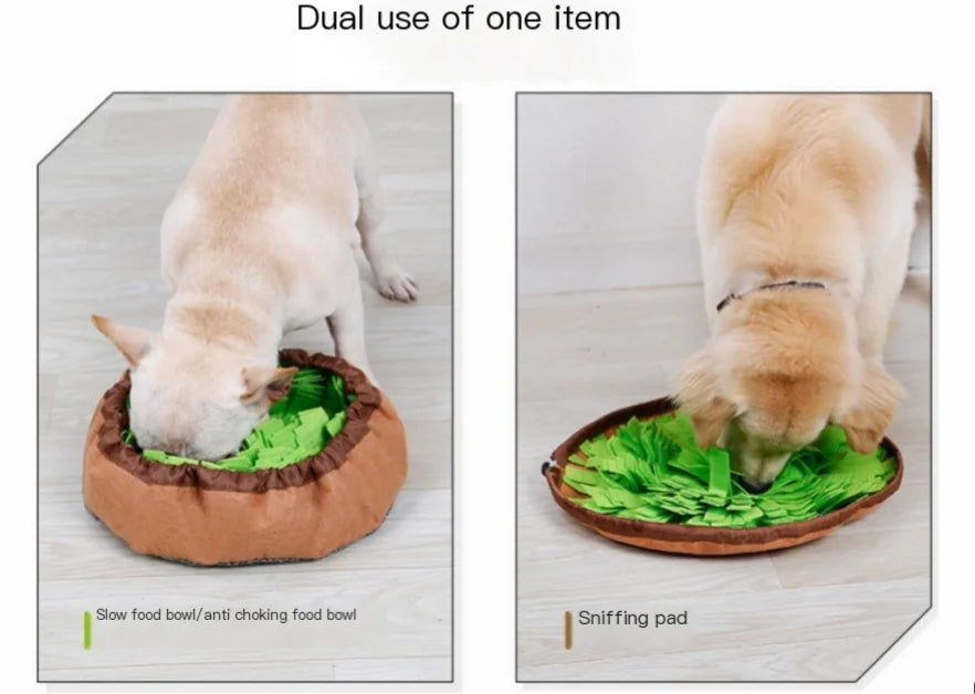 Dog Snuffle Mat and Anti-Choke Dog Bowl